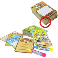 Bookmark 26Pcs Infant Alphabets Numbers Painting Board Pen Drawing Card 10cm / 3.9inch Educational Toys &gt; 3 Years Old