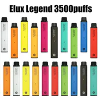 Elux Legendの使い捨てEタバコ3500 Puffs Vape Pen 1500mahバッテリー気化器スティック蒸気キット2％10ml予備充填カートリッジデバイスオタクバーエルフバー