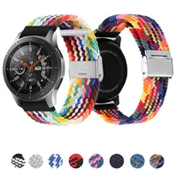 Samsung watch cinghie da 20 mm 22mm intrecciata in nylon in nylon banda per galassia 3 46mm 42mm attivo 2 ingranaggio braccialetto S3 Huawei GT2 2E Pro