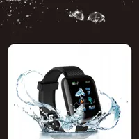 Wysokiej jakości 116plus Smart Watch Bransoletka na rękę z kolorowym ekranem dotykowym Komunikat Przypomnij dla telefonów komórkowych Android IOS 116 plus SmartWatches 5 kolorów w magazynie