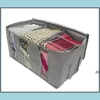 Boîtes Bins Housekee Organisation Gardennon-Tissé Portable Portable Portable Organiseur Tidy Pouch Suitcase Accueil Boîte de rangement Grande Capacité H