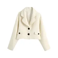 Женские куртки BB - 2834 Осень 2021 Европа и Одежда Соединенных Штатов Шерстяная женская маленькая сладкое ветровое пальто