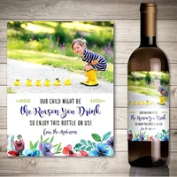 Wandaufkleber benutzerdefinierte PO-Lehrer Weinkennzeichnung, personalisierte Idee Flaschenaufkleber, "Unser Kind könnte der Grund sein, warum Sie" lustiges Etikett trinken