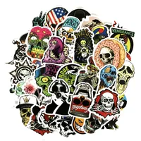 50 funny face skulls graffiti stickers Skin Protectors and horror sticker notebook phones