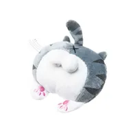 Kawaii peluche keychain drôle corgi chat cat fesses peluches fourrées remplies jouets mous jouets décoration pendentif filles jouets q0727