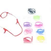 Dzieci Regulowane Eyeglasses Smycz Paski Kolorowe Party Favor Elastyczne Silikonowe Okulary Łańcuch Sporty Antypoślizgowe Sznurek Liny Uchwyt Przewód Band