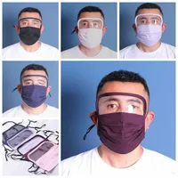 Новый дизайн прозрачная маска для глаз моющийся 2 слоя хлопчатобумажная маска наружные велосипедные спортивные защиты безопасности маска оптом