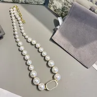 Top Brief Designer Halskette Kette Für Frau Liebhaber Armband Neue Perlenketten Ketten Mode Hohe Qualität Wilde Persönlichkeit Schmucksachen