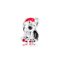 Beads Making Stitch Christmas Charm Authentic 925 Silver Jewelry Fits Charms Bracelets For Woman