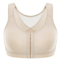 Push Up Full Bra Plus Size Women Cotton Underwear Front Closure Bra  Wireless Bras Bralette Breathable Soft Sport Seamless