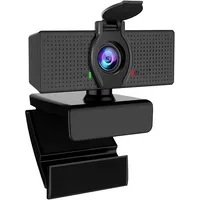 Webcam HD avec microphone Housse de confidentialité, C60 USB Caméra Web 1080P, à angle de 110 degrés, à l'angle de la conférence et à la vidéo