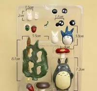 17 ШТ. Мой сосед Totoro 2-6 см ПВХ Действие Фигурку Коллекционная модель Кукла Toy Retail