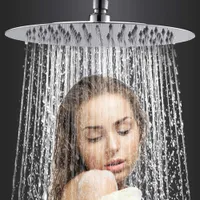 46810 pouces carrée acier inoxydable douche pluie housse de douche pluie chrome haute pression chuveiro baignoire robinet free fret