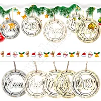 Hot-Selling Personliga Namn Juldekorationer Ornaments 2021 Xmas Tree Hang Tag Pendant Pandemic Ornament Commemoration