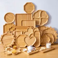 Küchenlagerorganisation Tray Holz Lebensmittel Teller Gerichte für das Servieren Organizer Dekoration Besteck Geschirrpalette Teetasse Saucer