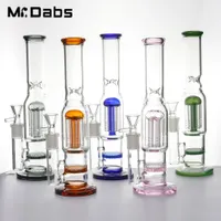 10 Inch Height Glass Water Pipe Smoking Accessories with Glass Bowl Joint for Dab Rig Oil Rigs Hookahs