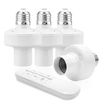 Lamphållare Baser Trådlös fjärrkontroll E27 Light Socket Holder Set 20m Range ON / OFF Switch för WiFi Smart Bulb