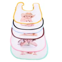 Druk transferu ciepła Puste Saliva Towel Supet Sublimation Baby Saliva Ręczniki BIB 4 Style