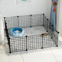 Kenlela Długopisy Składane Pet Petpen Crate Żelazo Ogrodzenie Puppy House House Trening Kitten Space Dog Gate Dostawy dla psów