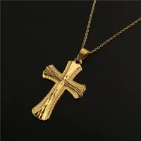 Pingente colares religiosos acreditar homens mulheres liga cruz oca jesus chorquer igreja rezar casual festa ouro colar jóias