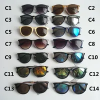 Mode solglasögon för män kvinna glasögon designer märke solglasögon matt leopard gradient UV400 linser 14 färg