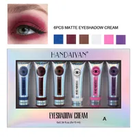 6 Sztuk / zestaw Matte Eyeshadow Krem Kolorowe Concealer Płynne Eye Shadow zestawy do twarzy Makeup