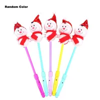 Strings 1pc LED Snowman Toys 3 Modi Luxe Magic Star Wand Knipperen Licht op Glow Stick voor Party Christmas Light-up