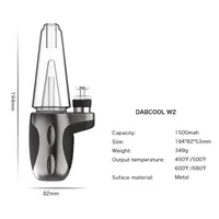 DABCOOL W2 V2 DAB Rig Kiti Buharlaştırıcı Konsantre Mod 1500mAh Dahili Lipo Batarya 4 Renkler
