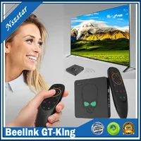 Beelink GT-King Android 9.0 TV Boîte Amlogic S922X GT King 4G DDR4 64G EMMC Smart TVbox 2.4g + 5G Double WiFi 6 1000m LAN avec 4K DHLA11