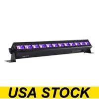 ABD Stock12 LED Siyah Işık, 36 W UVA 395-400nm Blacklight Karanlıkta Glow Parti Malzemeleri Fikstür Noel Doğum Günü Düğün Sahne Aydınlatma Için