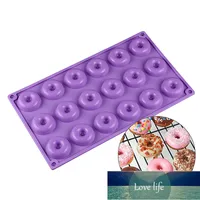 18 Hole Donut Silicone Mould, DIY Cupcake Baking Mold Cake Pans Biscuit Cookie Chocolate Molds