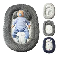 Baby Bassinet för sängen bärbar baby lounger för nyfödd spjälsäng andas och sov boet med kudde H1019