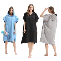 Ręcznik Solid Color Surf Cloak / Sport Plaża Ręczniki kąpielowe Mikrofibra Kapturem / Zmiana szlafroków