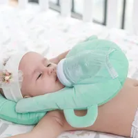 Bebé infantil Enfermera en forma de U Almohada Recién nacida Bebé Alimentación Almohada Almohada Almohada Evitar almohadillas de cabeza plana Anti escupiendo Leche 130 H1