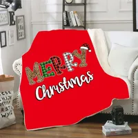 キッズのためのクリスマスの毛布3 d印刷厚いシャーパフリース毛布の柔らかい暖かいソファースーパー眠っているブランケット130 * 150cm HHW-00396