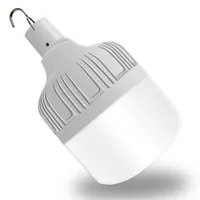 Lampadine LED Campeggio Lampadina da campeggio 60W 80 W 100W USB Lampadina ricaricabile per lampada da esterno Lampada da esterno Lampade portatili Luci di emergenza BBQ Escursionismo