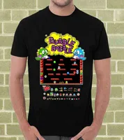 T-shirts masculins Bubble Bobble Videogame T-shirt Uomo Tops Tees Casual Style T-shirt