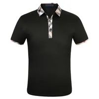 ドロップシップファッションデザイナーメンズポロシャンシャツ男性半袖TシャツオリジナルシングルラペルシャツジャケットスポーツウェアジョギングスーツM-3XL＃662