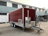 모바일 홈 주방 밴 캠핑 트럭 여행 트레일러 도로 캐러밴 프로세서 음식 480x200x240cm 식품 가공 장비