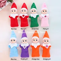 GRATIS DHL 100 PCS Regalos de año nuevo de Navidad Baby Elf Doll Toy Baby Elves Muñecas Muñecas Juguetes para niños Mini Muñeca 8 colores en stock