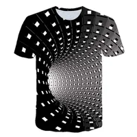 T-shirts hommes latimeelon spirale graphique géométrique 3D imprimé hommes t-shirts Tops d'été Homme Multi taille empilement Solide manches courtes