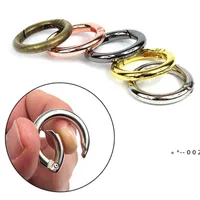 Metalen lente casps o ring openbare ronde carabiner sleutelhanger tas clip haak hondenketting gesp connector voor diy sieraden maken RRB14254