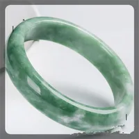 Braccialetto naturale braccialetto di giada gioielli in pietra regalo di moda delicata braccialetti delicati rotondi donne verde liscia nuovi arrivi 5yy BRU27