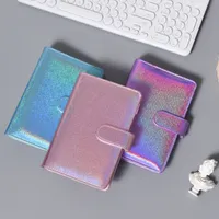 A6 Yeni PU Kitap Notepads Glitter Dizüstü Bilgisayarlar Sevimli Çok Renkler Notebook Okul Ofis Sarf Malzemeleri Okyanus A16