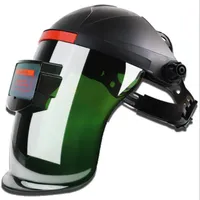 Helmets de soldadura enmascarar la bater￭a de litio solar autom￡tica Soldaduras anti-Drop Masks Herramienta de soldadura de casco anti-impacto anti-Glare