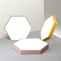 Modern LED Macaron Nordic Simple Hexagonal Ceiling Light Study Bedroom Living Room Lighting