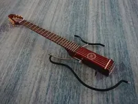 En stock - Guitare électrique de voyage, mini guitare folklorique muet portable, boutique de guitare haut confort Produits de brevet, grosGénie