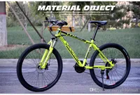 Standart Yetişkinler Dağ Bisikleti 21 Hız Yüksek Karbon Çerçeve Dişli Shift 26 Inç Amortisör Çift Disk Fren Bisiklet Yol Bisiklet Sürme