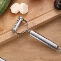 Edelstahlschäler Kartoffel Gurke Karotten Reiber Schneider Multifunktionsgemüse Doppelhobeln Slicer Peeling Tools Küche BDC13