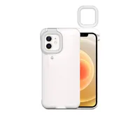 Do oryginalnego iPhone 12 11 Pro Max LED Selfie Ring Flash Light Portable Flash Camera Telefon Case Case Latarki XS XR 7 8 PLUS